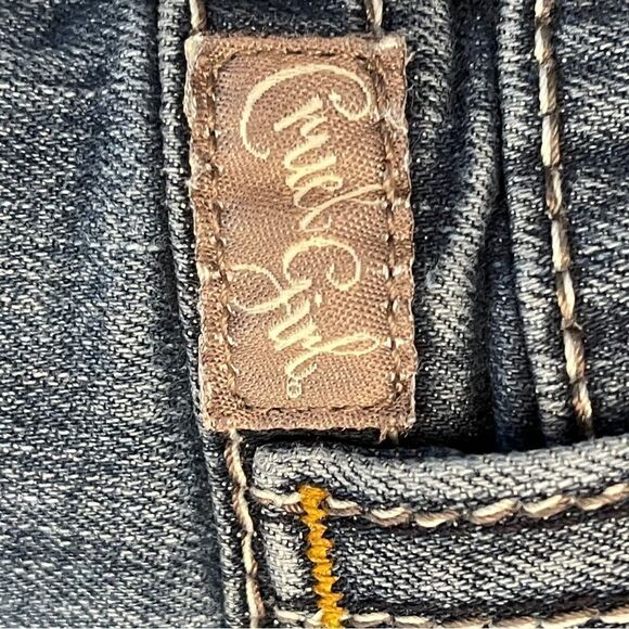 Cruel Girl Lindsay Bootcut Jeans Low Rise Medium Blue Denim Juniors 5R - Picture 9 of 13